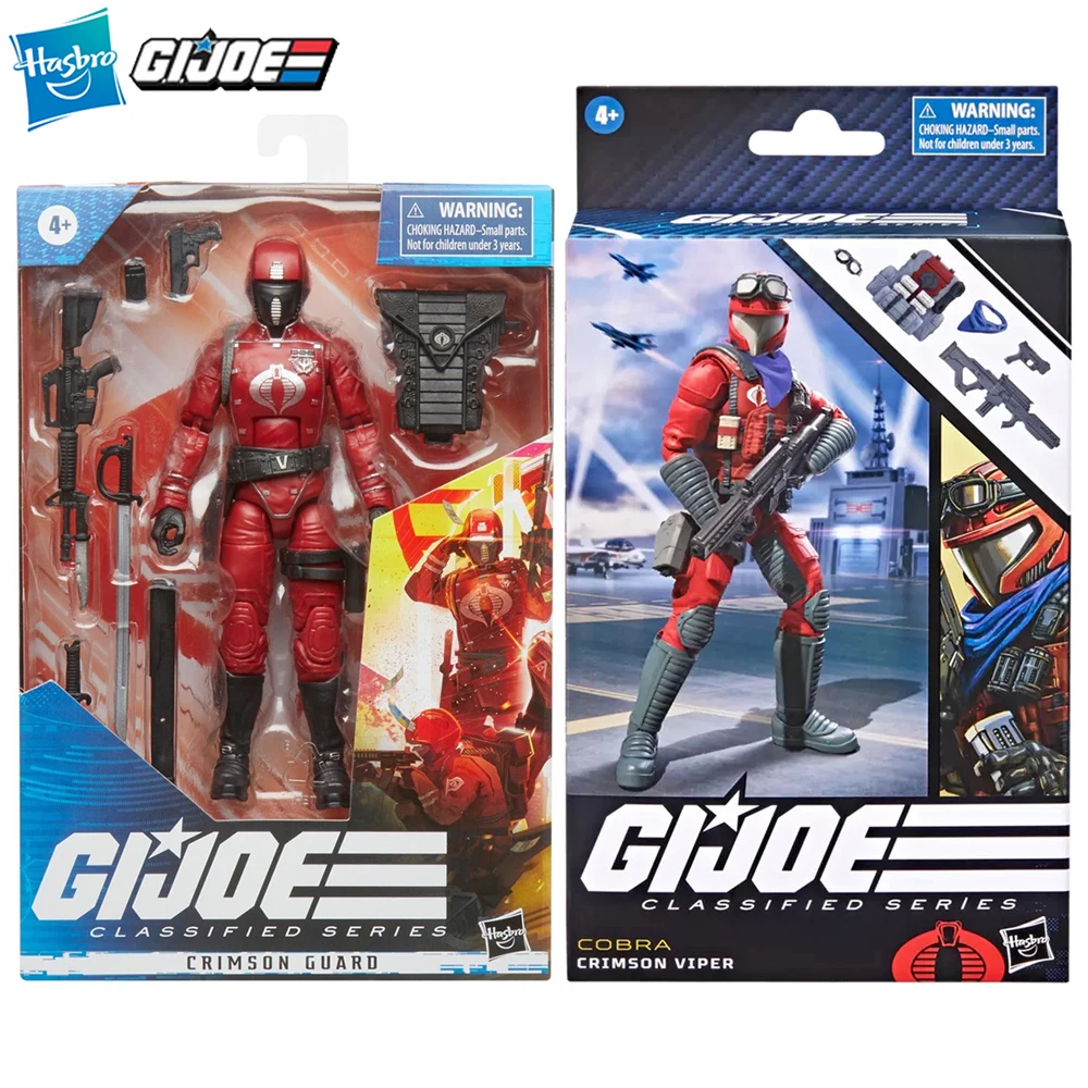 

[In-Stock] Hasbro G.I. Joe Classified Series Crimson Guard & Crimson Viper 15cm Collectible Action Soldier Figure Model Toys