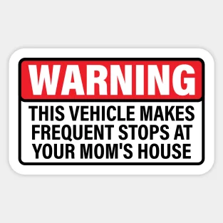 

Предупреждение по этой машине заставляет часто оставляет своим мамам домик, 5 шт., наклейки для стены багажа, милый фон, бампер, аниме