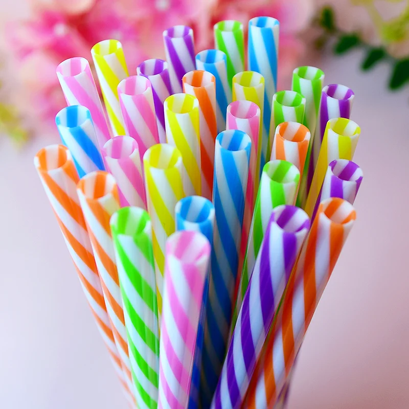30-Pack of Two-Tone Twisted Straws, Reusable—A Must-Have for Parties, Bars, and Birthday Celebrations
