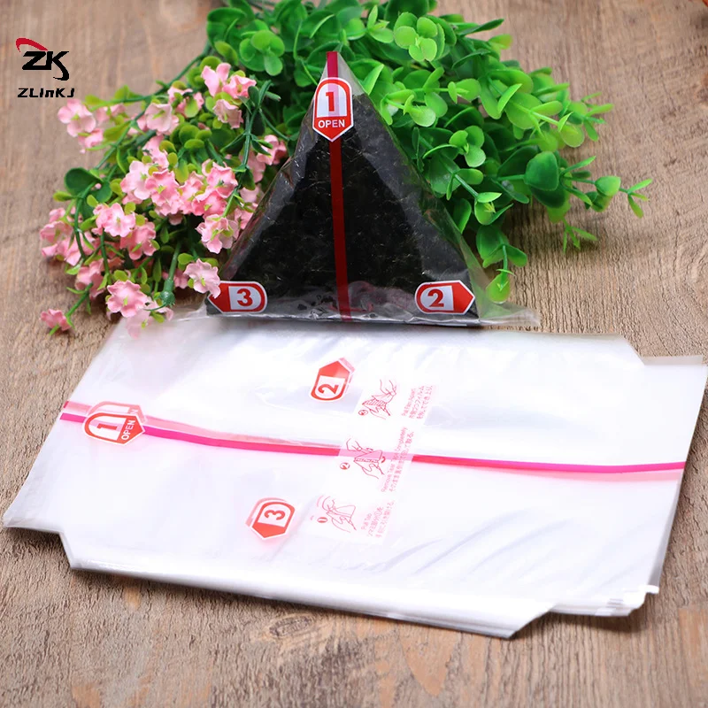 20Pcs Double Layers Triangle Rice Ball Packing Bag Seaweed Onigiri Sushi Bag Sushi Making Packaging Bag Tools Accessories