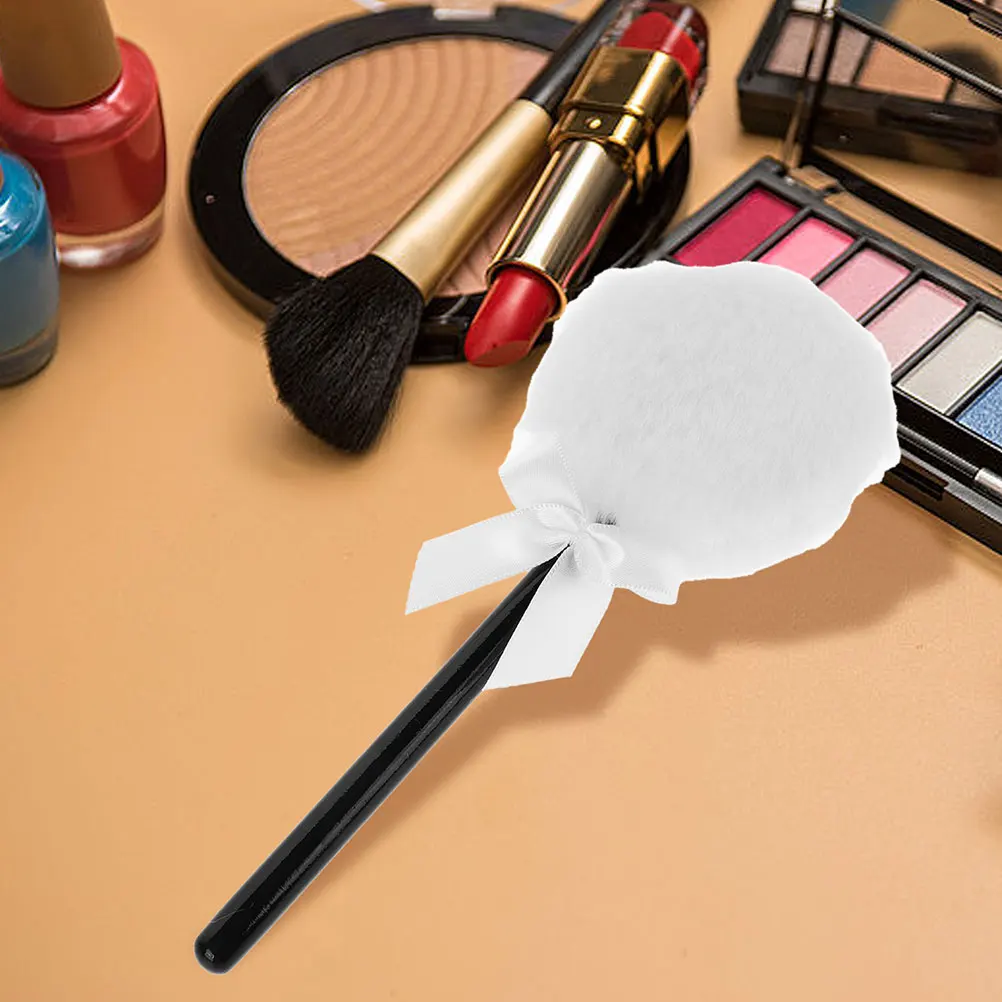 

2Pcs Ultra Soft Long Hair Powder Puff Fairy Wand Design Body Loose Setting Makeup Puff Portable Elegant Powder