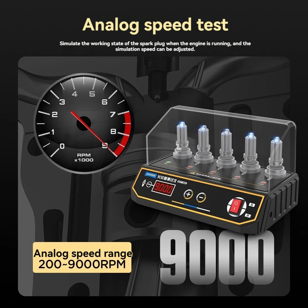 

Automobile Spark Plug Detector Test Bench Fire Detection High Pressure Ignition System Fire Gauge Diagnostic Detector