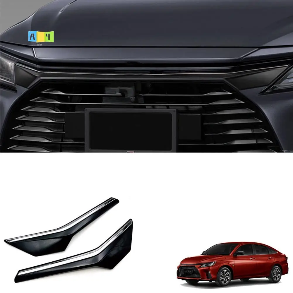 

A04E-Car глянцевая черная передняя центральная решетка для Toyota Yaris Ativ/ Vois 2022 2023