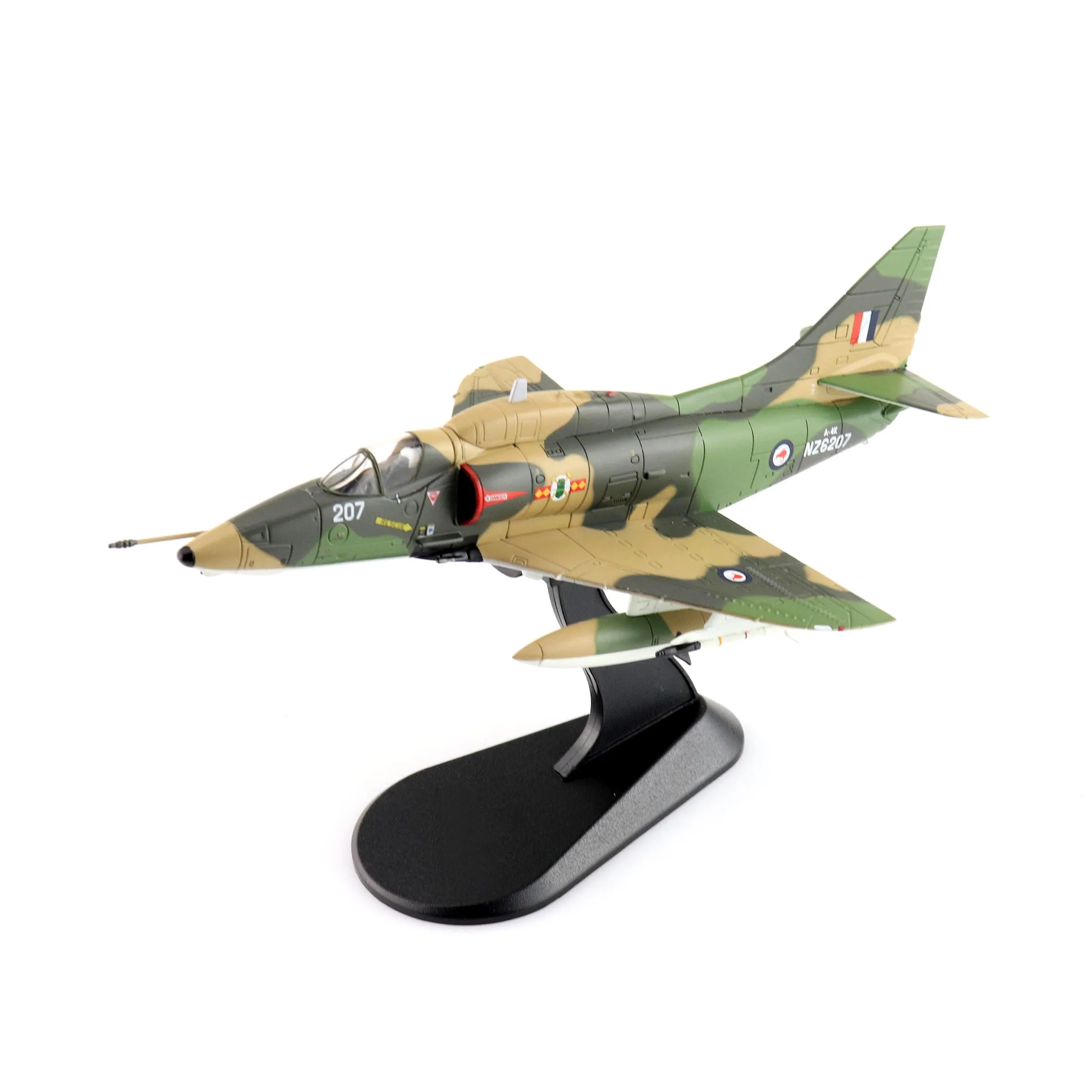 

HA1439 1:72 Модель истребителя A-4K NZ6207 75-й эскадрильи RNZAF Новая Зеландия Коллекционная модель из сплава