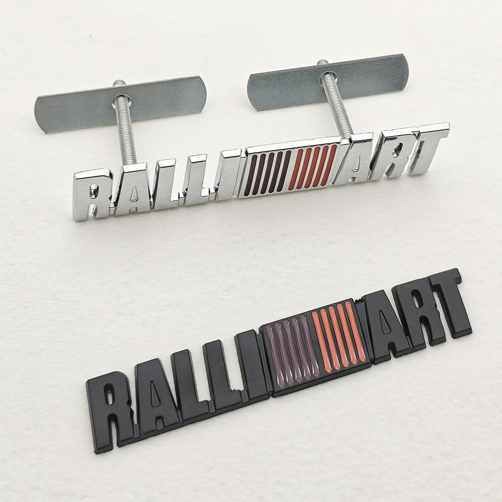 

3D металлический автомобильный значок Ralliart с логотипом RALLI ART, передняя решетка, эмблема, наклейки, наклейки для Mitsubishi Lancer 9, Colt Asx Outlander Pajero