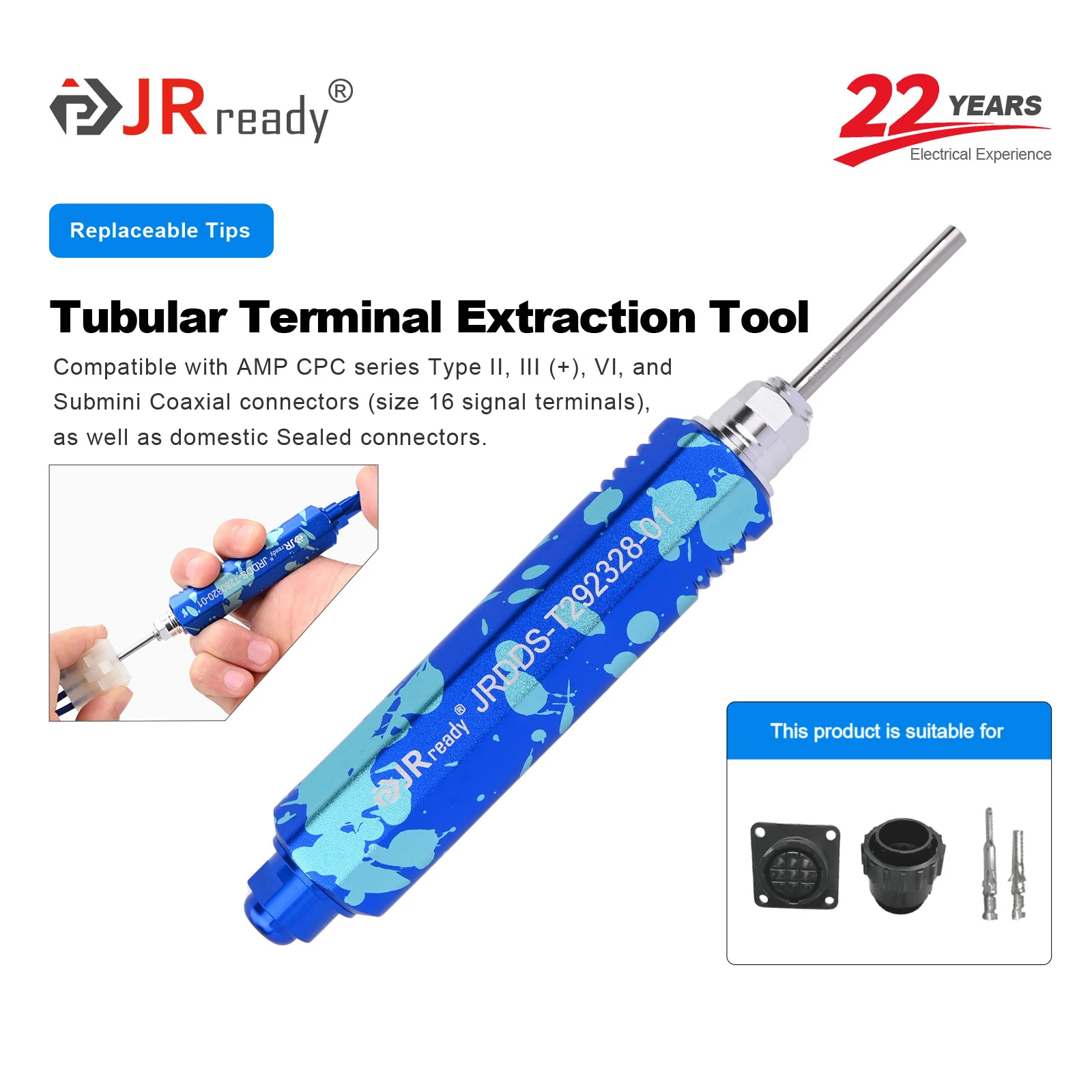 

JRready JRDDS-T292328-01 Инструмент для извлечения трубчатых клемм ​
