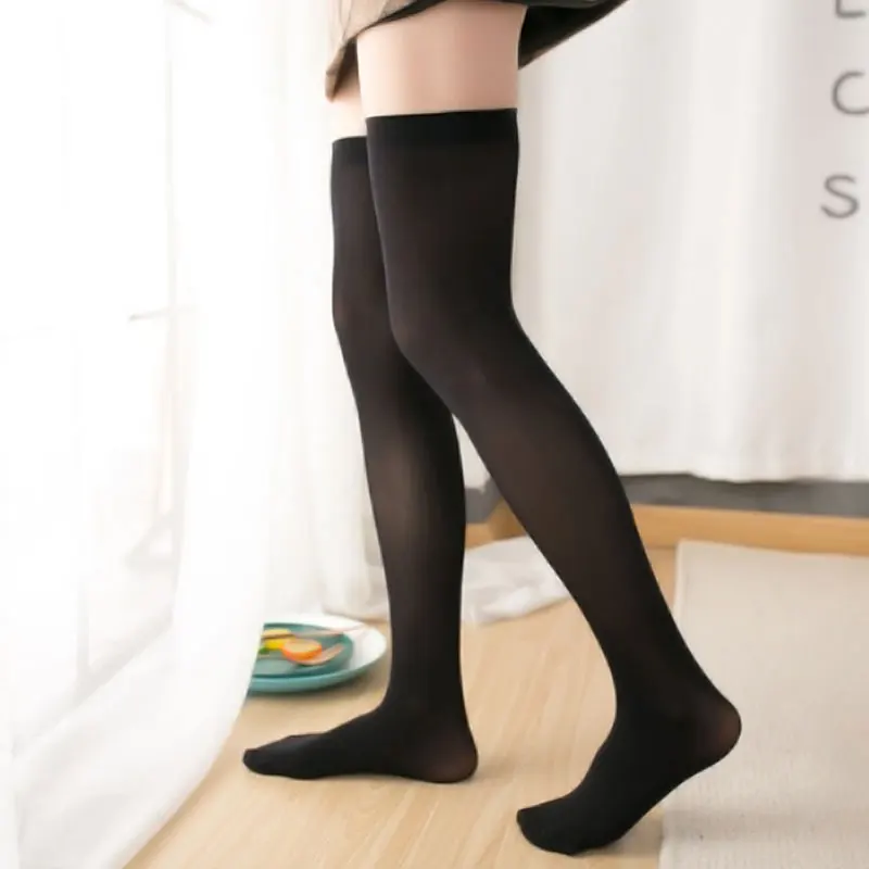 

Candy Color Jk Woman Socks Cute Lolita Long Stocking Knee High Socks High Quality Non-slip Stockings Cosplay Sexy Nylon Stocking