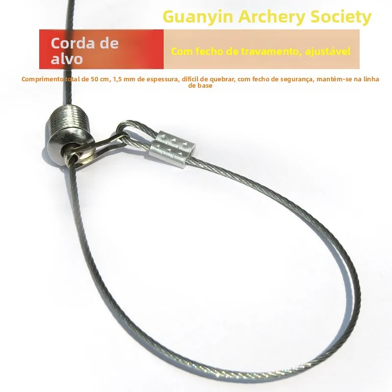 new-50cm-long-slingshot-target-practice-rope-with-tightener-outdoor-sports-archery-toy-for-men-and-women