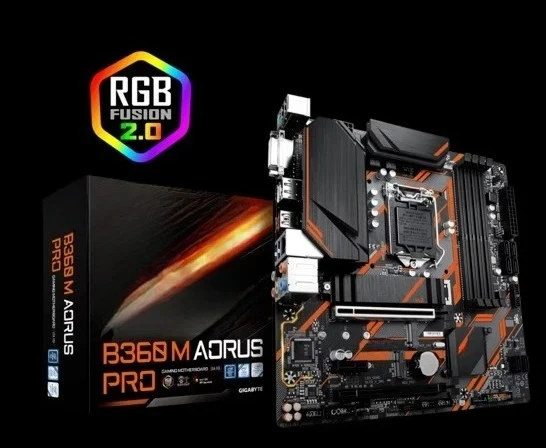 

NEW BOX FOR Gigabyte B360M Aorus PRO Supports 8th 9th Generation CPU Dual M2 Interface