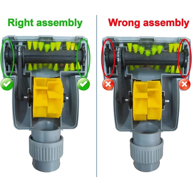Vacuum Cleaner Nozzle,Vacs Hoses Air Driven Turbo Brush Compatible with Most Vacuum Cleaners Using 1-1/4 in Accessories-A23R