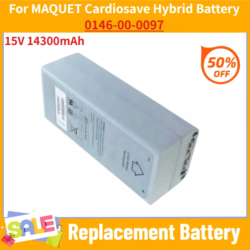 15V 14300mAh High Quality Battery 0146-00-0097 for MAQUET Cardiosave Hybrid Replacement Battery