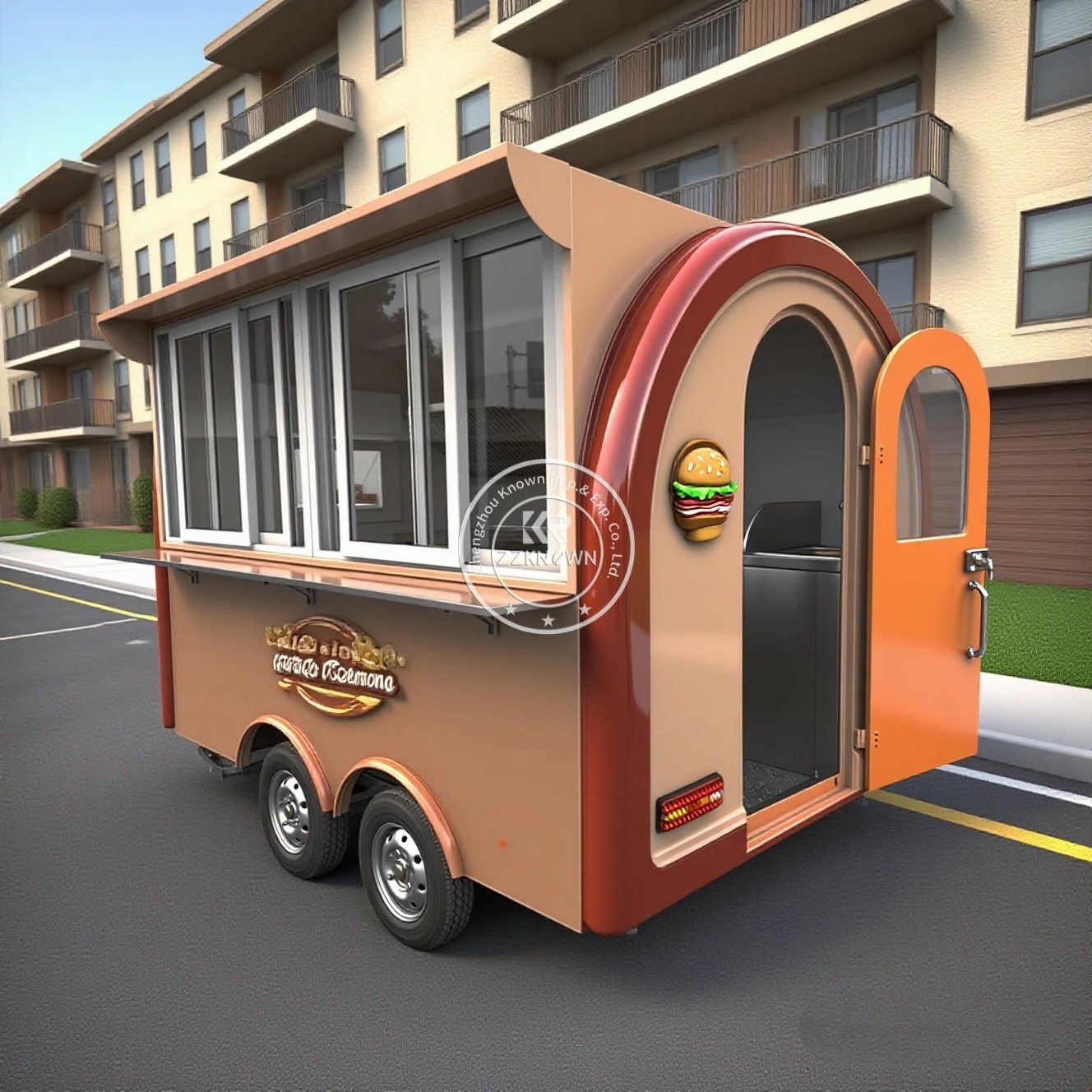 

Лидер продаж, тележка для еды, мобильный грузовик для еды, прицеп, кофейный фургон для продажи, буксируемый кухонный прицеп для пиццы, закусок, европейский стандарт