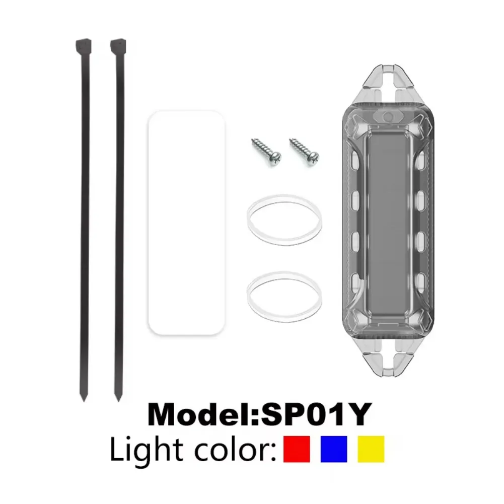 Wireless Solar Powered LED Strobe Light for Motorcycle Car Bike with Multiple Flash Patterns and IP65 Waterproof Housing