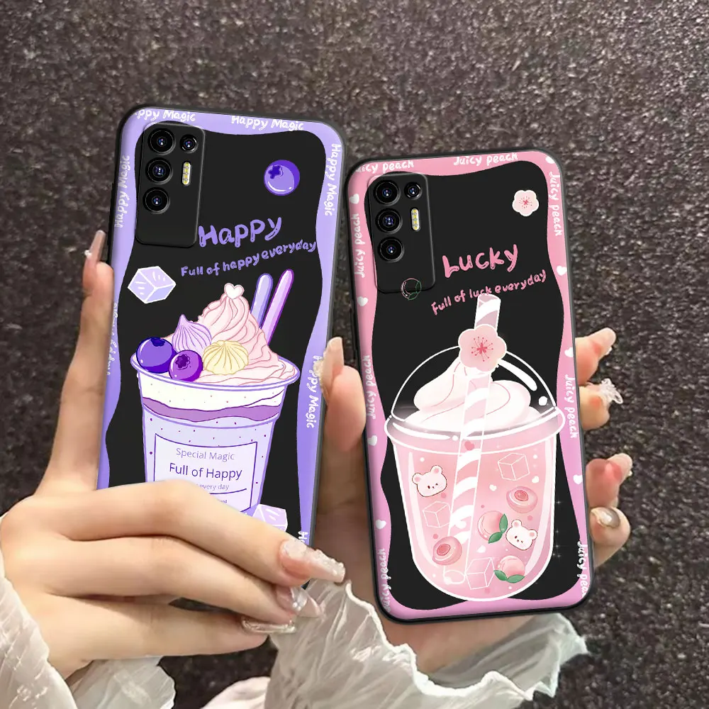 For Tecno Pova 2 / Pova 3 4G/ Pova4 Pro Case Cartoon Soft Silicone TPU Astronaut Pattern Phone Case For Techno Pova5 Back Cover