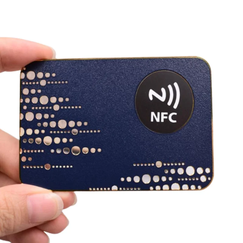 custom.Custom Silver-Plated Stainless NFC Luxury Business Membership Card with Box