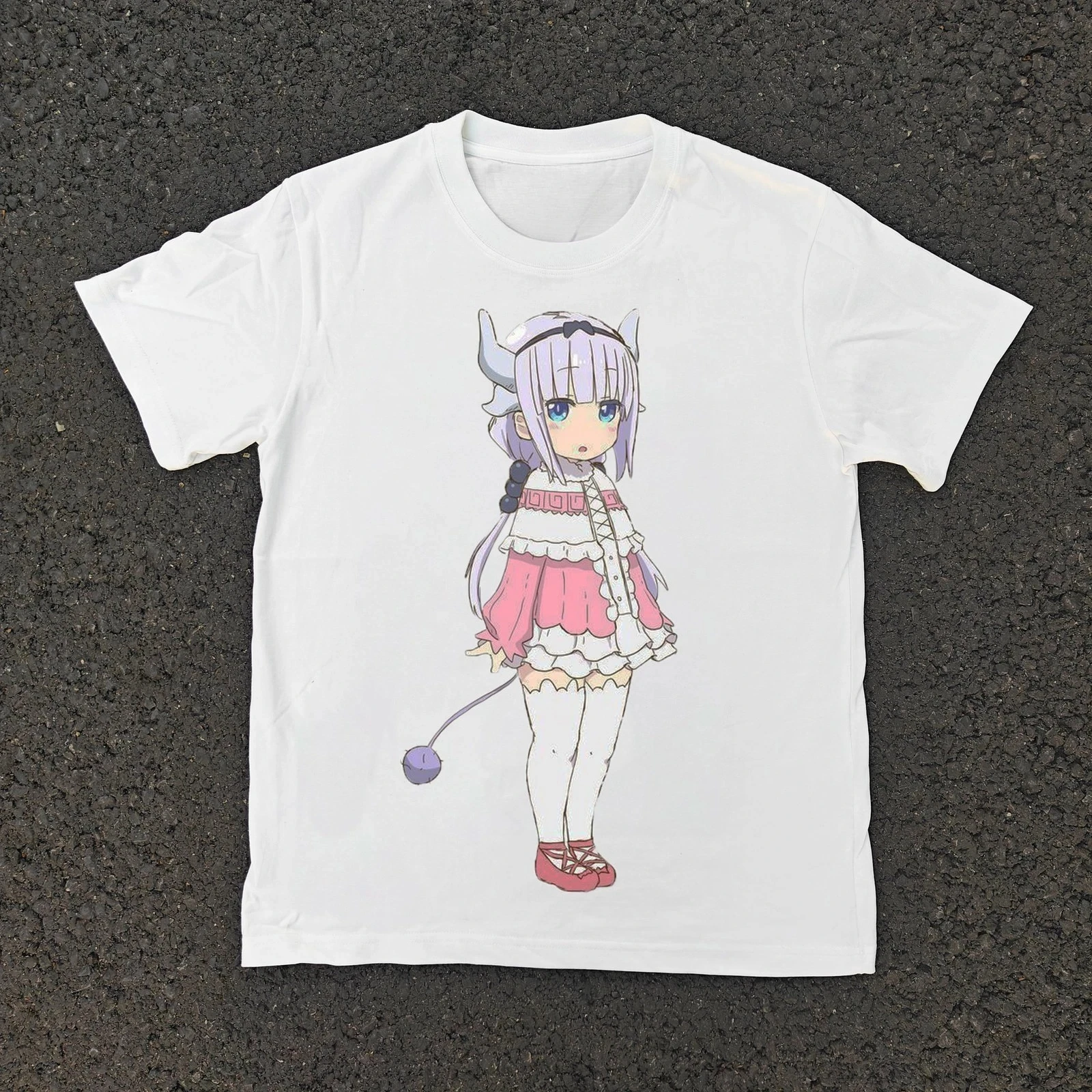

Miss Kobayashi Dragon Maid T-shirt Year round clothing Plus Size personality Clothes Unisex Streetwear Trendy Cotton Y2k Short