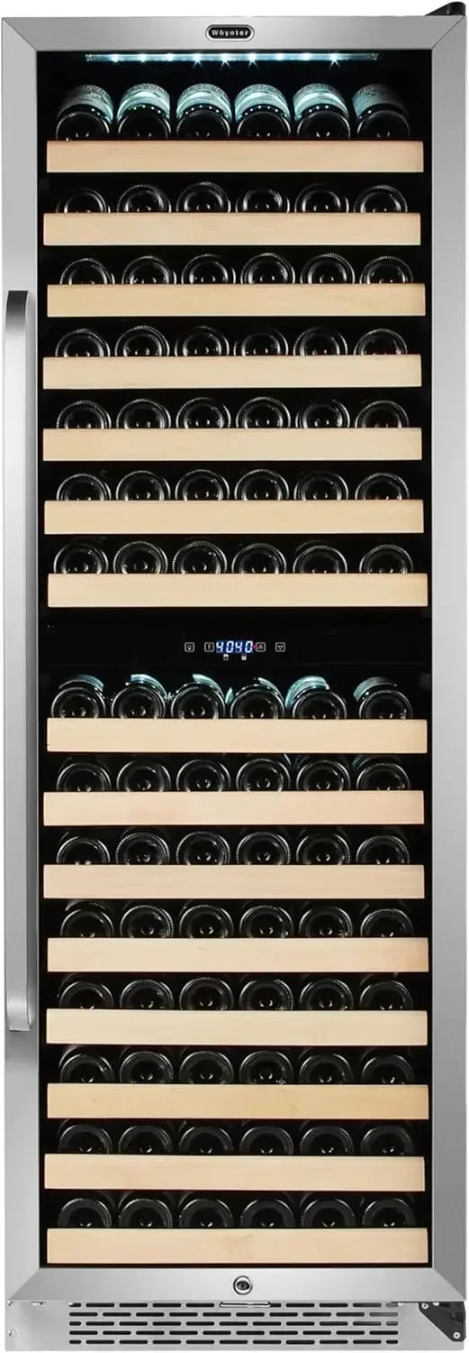 Whynter BWR-1642DZ 164 Built-in or Freestanding Stainless Steel Dual Zone Compressor Large Capacity Wine Refrigerator