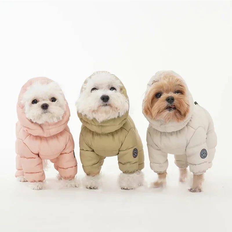 

Korean Winter Dog Cotton Clothes Thickened Warm Comfort Dog Down Coat Pet Supplies Teddy Poodle For Small Medium-sized Dogs