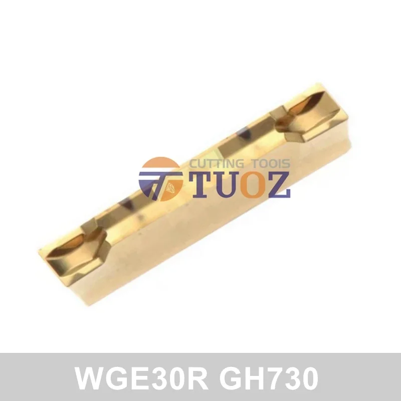 100% Original WGE30R WGE30L GH730 Carbide Grooving Inserts WGE 30R 30L 3mm Slotted Blade Lathe Cutter Tool