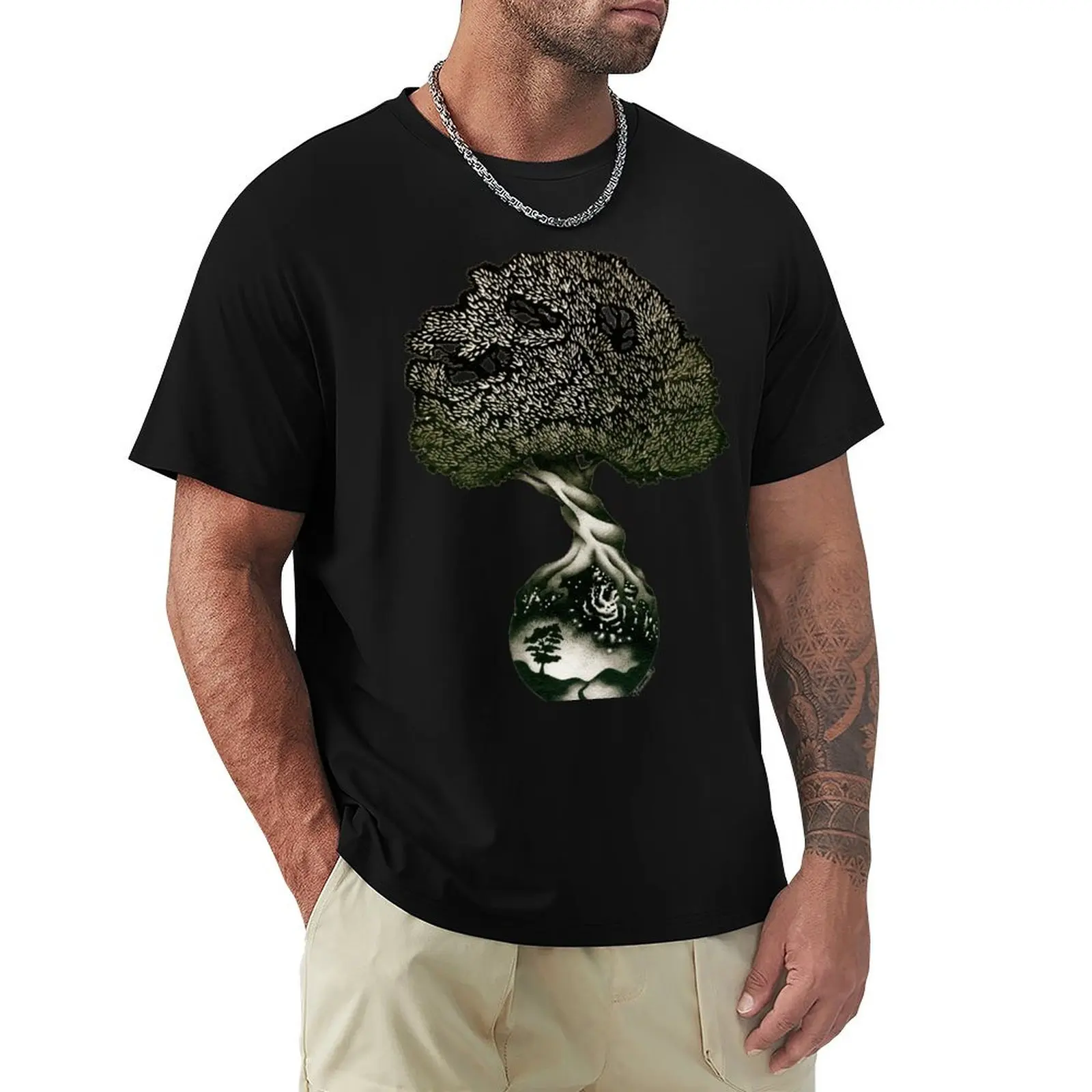 Nature Preserves all of Life T-Shirt Athletic Fit Sports Short Sleeve Top