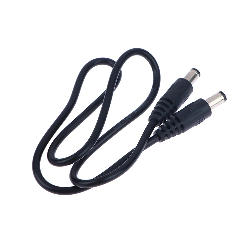 1PC DC Power Plug 5.5 X 2.1mm Male To 5.5 X 2.1mm Male CCTV Adapter Connector Cable 12V 10A Power Extension Cords 0.5m