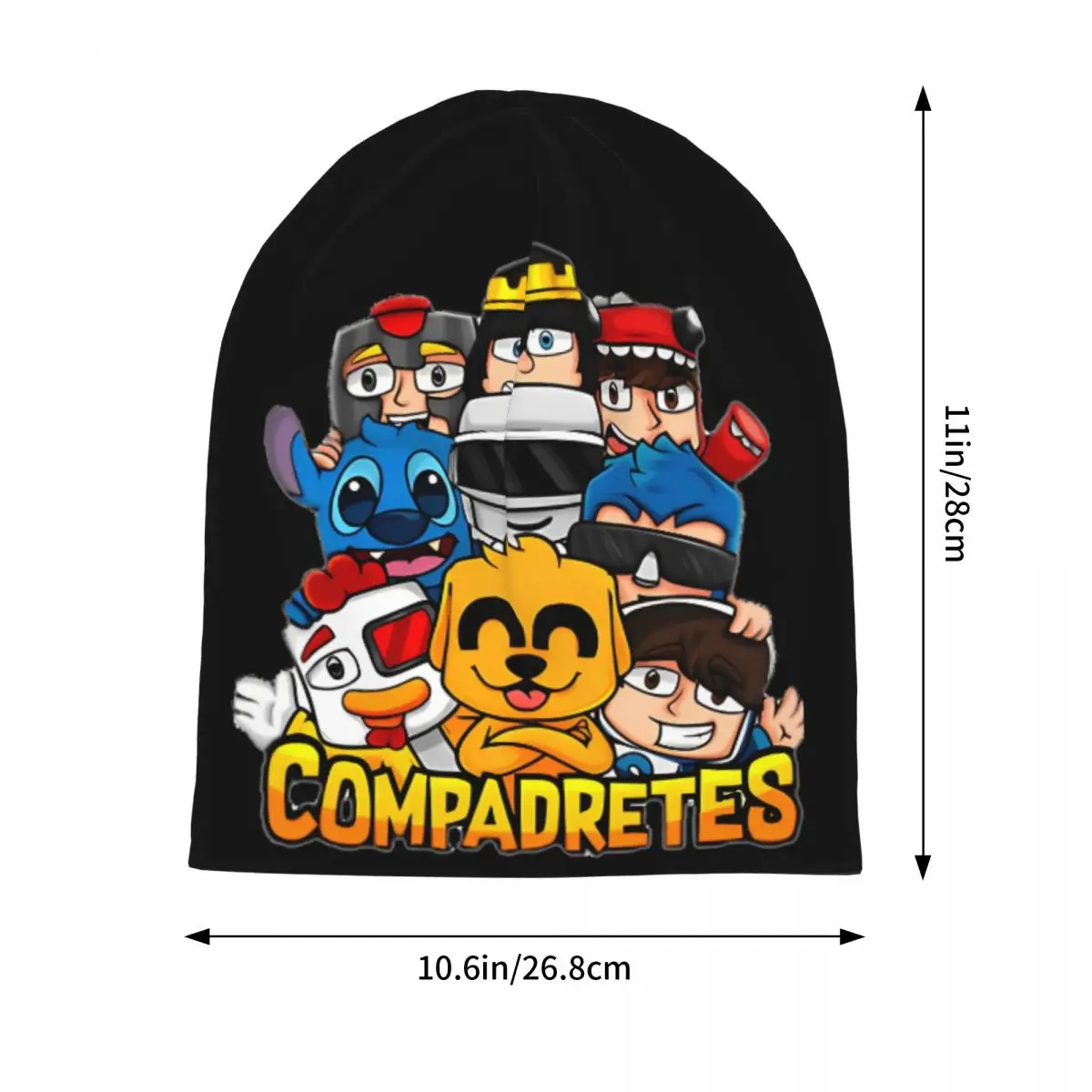 Cartoon Mikecracks Cap Cool Unisex Outdoor Skullies Beanies Hats Spring Warm Dual-use Bonnet Hats