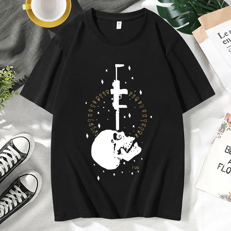 

Vintage Forward Observations Group Print T Shirt Men's Clothing Oversized Gothic Harajuku T-Shirt Fashion Streetwear Tees Male