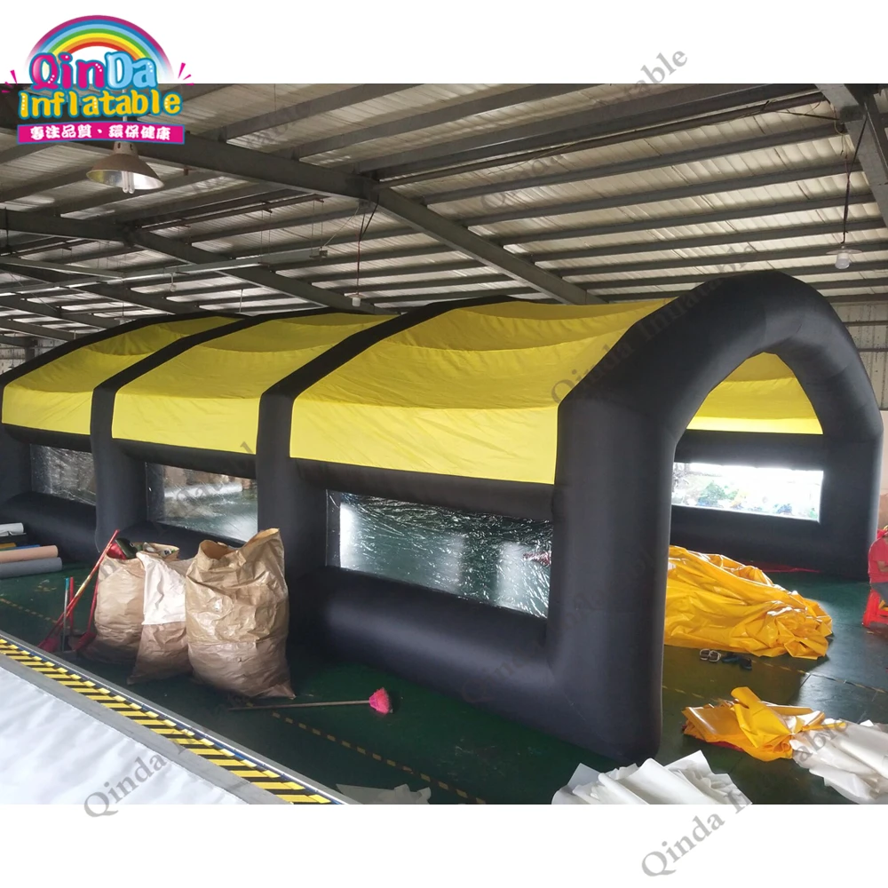 ฟรี Air Blower Giant Inflatable Tunnel เต็นท์,กลางแจ้ง Inflatable รถโรงรถเต็นท์ Canopy