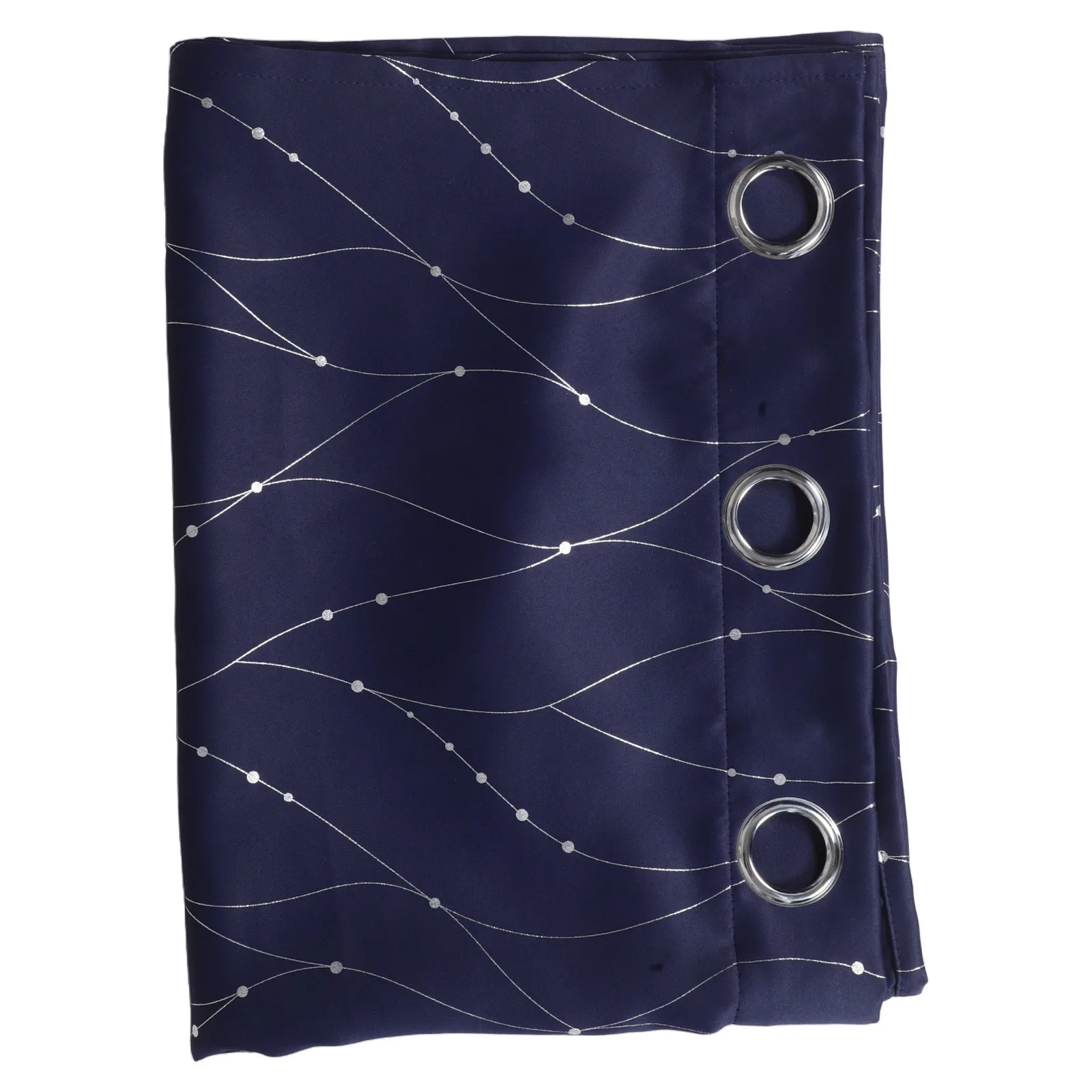 

Grommet Blackout Curtain Panel Dark Blue Short Length for Bedroom Window Living Room Window Covering Room Darkening Light