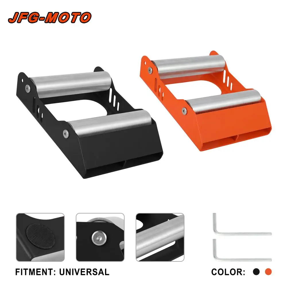New Motorcycle Universal Chain Clean Durable Roller Ramp Lift Tire Cleaning Stand Tire Wash Bracket Portable Upgraded Version