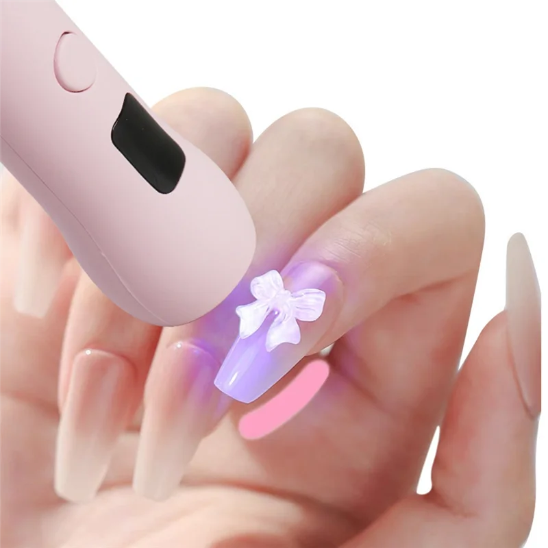 SHGO-UV LED Nail Light Lamp Portable Nail Dryer Machine Mini Nail Dryer Lamp For Curing All Gel Nails Home Salon Tools