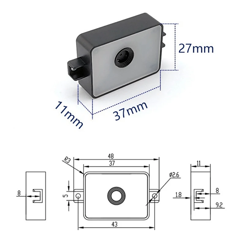 Módulo lector de código de barras GM78, lector de código de barras, 1D, 2D, interfaz TTL-232/USB, escaneo de código de barras continuo 1D y QR