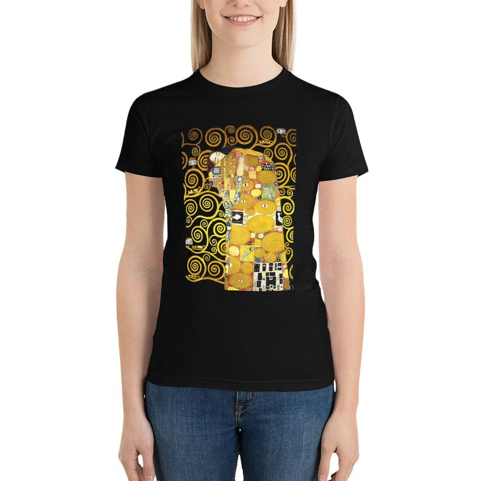 HD The Tree of Life, (detail) 1905 by Gustav Klimt - HIGH DEFINITION T-Shirt hippie clothes funny funny t shirts for Women