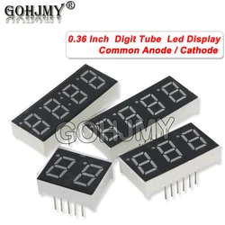 5pcs Display a Led da 0.36 pollici 7 segmenti 1 Bit/2 Bit/3 Bit/4 Bit Digit Tube rosso catodo comune/anodo digitale Led da 0.36 pollici