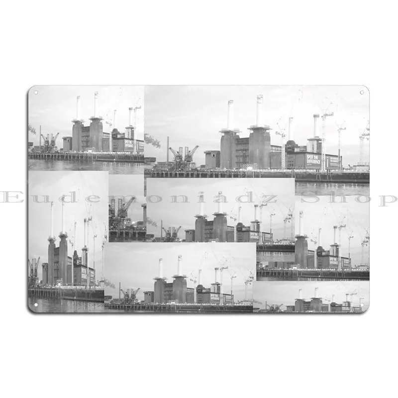 Battersea Power Station Metal Sign Personalized Design Design Printing Vintage Tin Sign Poster