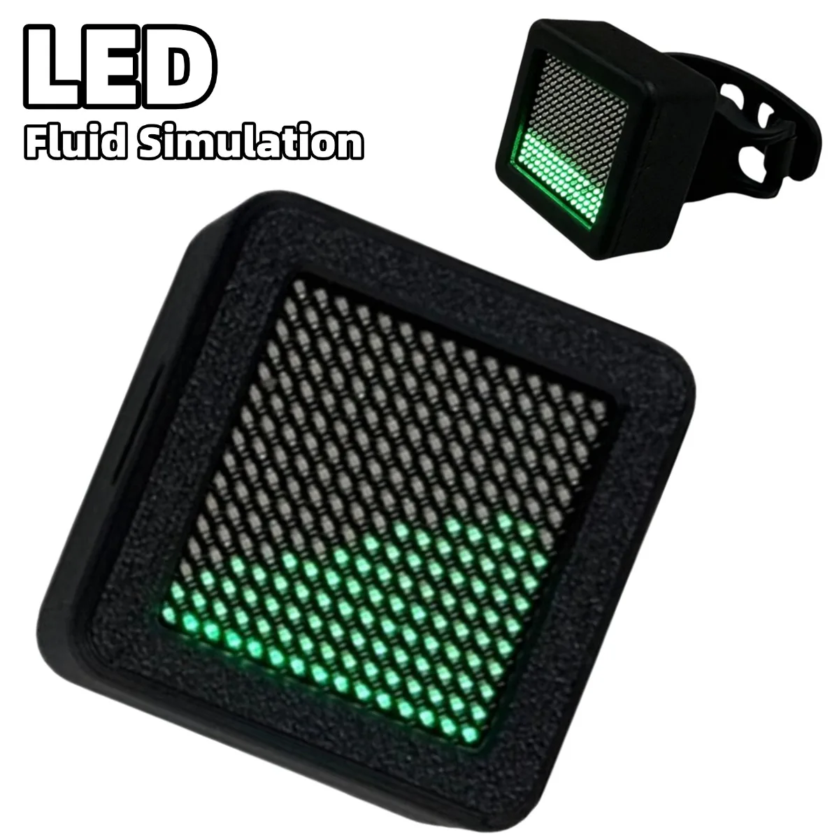 Fluid Simulation LED Luminous Decoration,Flow Shaking e-sports Desktop Decor Toy,Bicycle Atmosphere Decor Warning Taillights