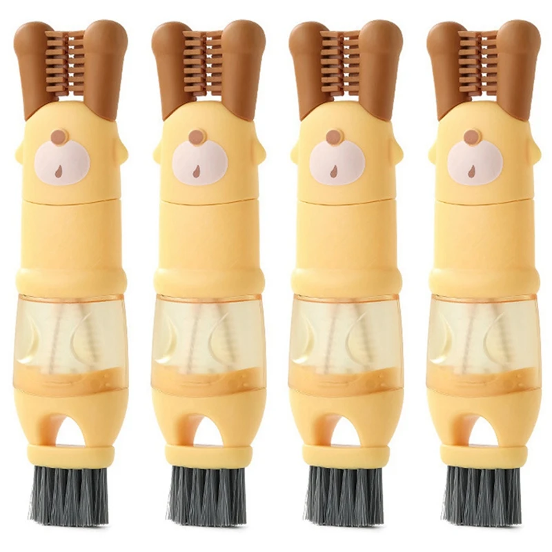 Escova de maquiagem para copo de água, escova multifuncional para limpeza de tampa de copo, ferramenta especial para garrafa de limpeza