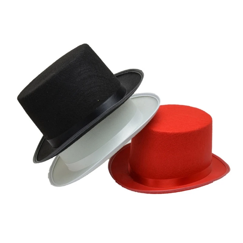 652F Retro Top Hat Magician Costume Cosplay Halloween Props Party Supplies Steampunk Circus Ringmaste Role Plays Men Women