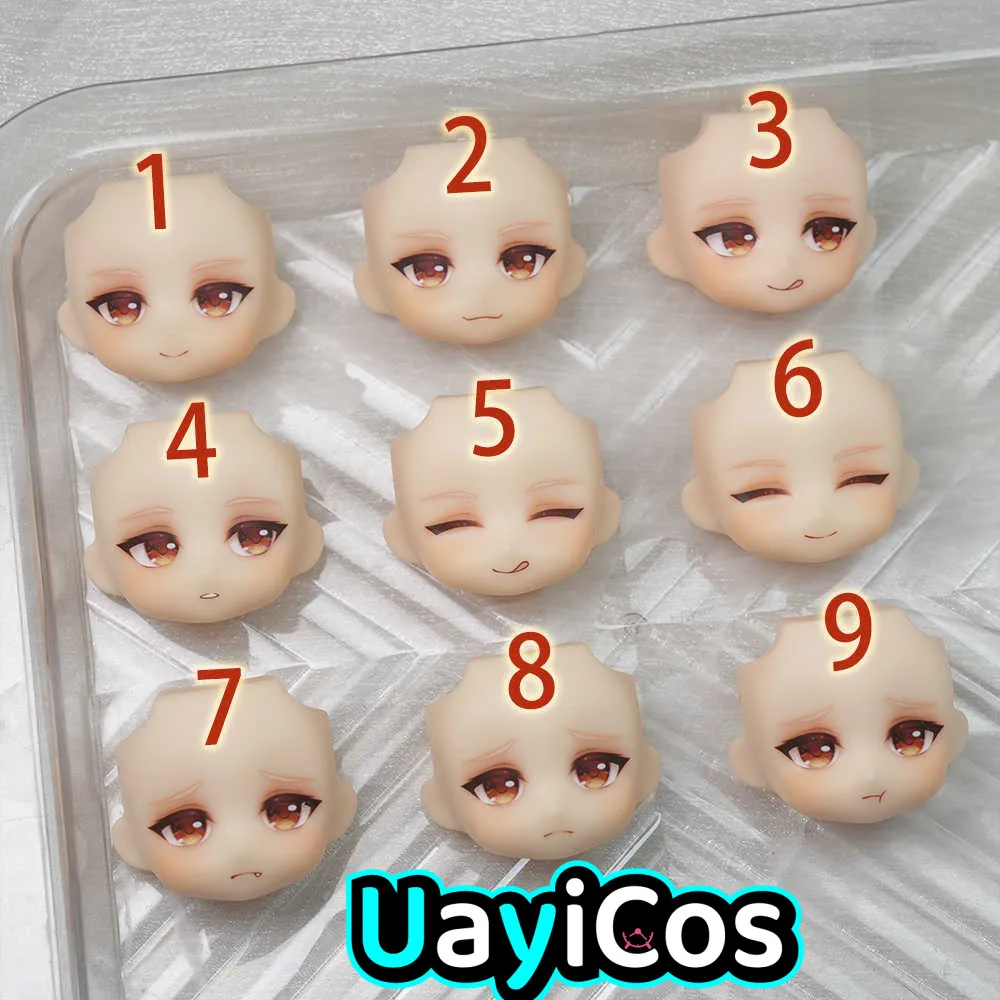 Genshin Impact Kaedehara Kazuha Ob11 Faceplates GSC Handmade Water Sticker Face Doll Accessories Game Props Anime Figure Toy Kid