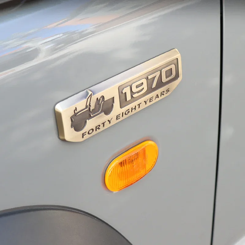 

1970 Commemorative 3D Metal Car Logo Sticker Exterior Accessories For Suzuki Jimny JB23 JB43 JB64 JB74 2007-2021