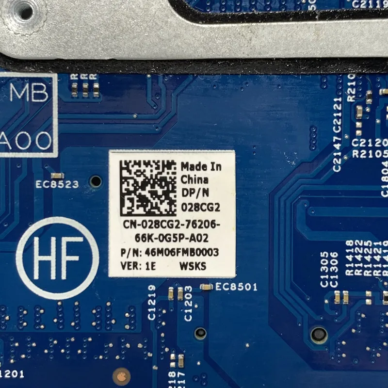 

CN-028CG2 028CG2 28CG2 With SR27G I3-5005U CPU Mainboard 15203-1 For DELL 3350 Laptop Motherboard 100% Fully Tested Working Well