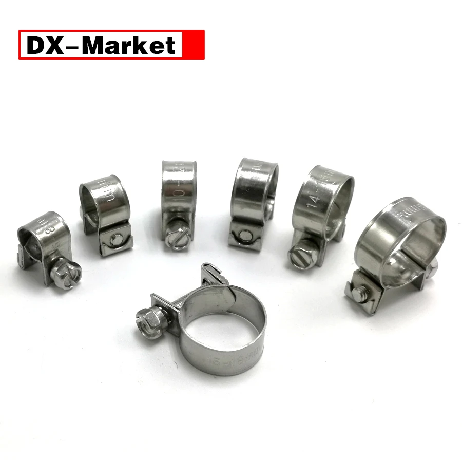 304 Stainless Steel Water Pipe Clip Mini Clamp ,Tube Clamp Adjustable Clip Clamps ,C012
