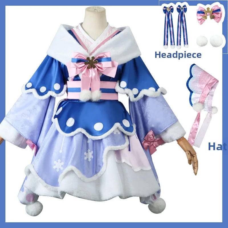 ensemble-de-cosplay-vocaloid-snow-future-tenue-d'idole-virtuelle-lolita-costume-traditionnel-pour-femmes-vetements-de-scene