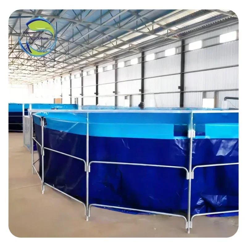 

Hot Selling Fish Tanks Farm Aquaculture Large Bac Hors Sol Poisson Pisciculture Fish Pond Tarpaulin