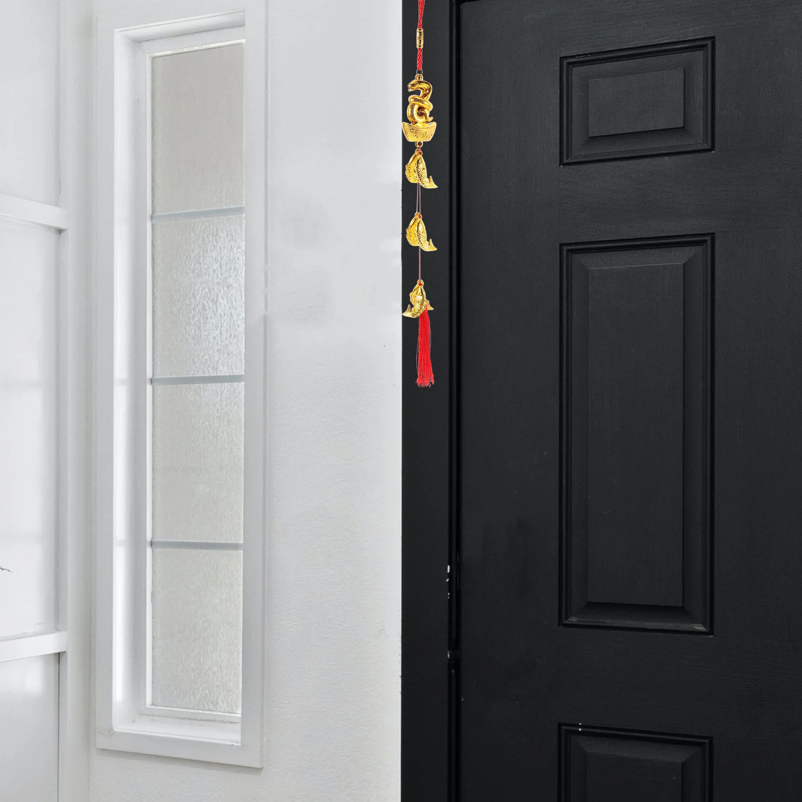 4 قطعة Yuanbao ثعبان ديكور معلق السنة الصينية الجديدة قلادة النمط التقليدي مهرجان زخرفة للمنزل مكتب مول نافذة السيارة #3