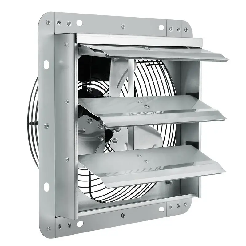 

10-inch Ventilation Blower 10'' For Greenhouse Garage Workshop, High-speed 820 CFM Aluminum Wall Mount Attic Unit AC-motor Cooling Device FCC Certified