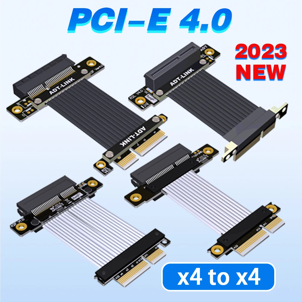 

2023 Новый переходник PCI-E 4,0 X4 до X4, Удлинительный кабель, адаптер PCI Express 4x, поддержка сетевой карты, жесткого диска, USB-карта 64 Гб/bps K22SF