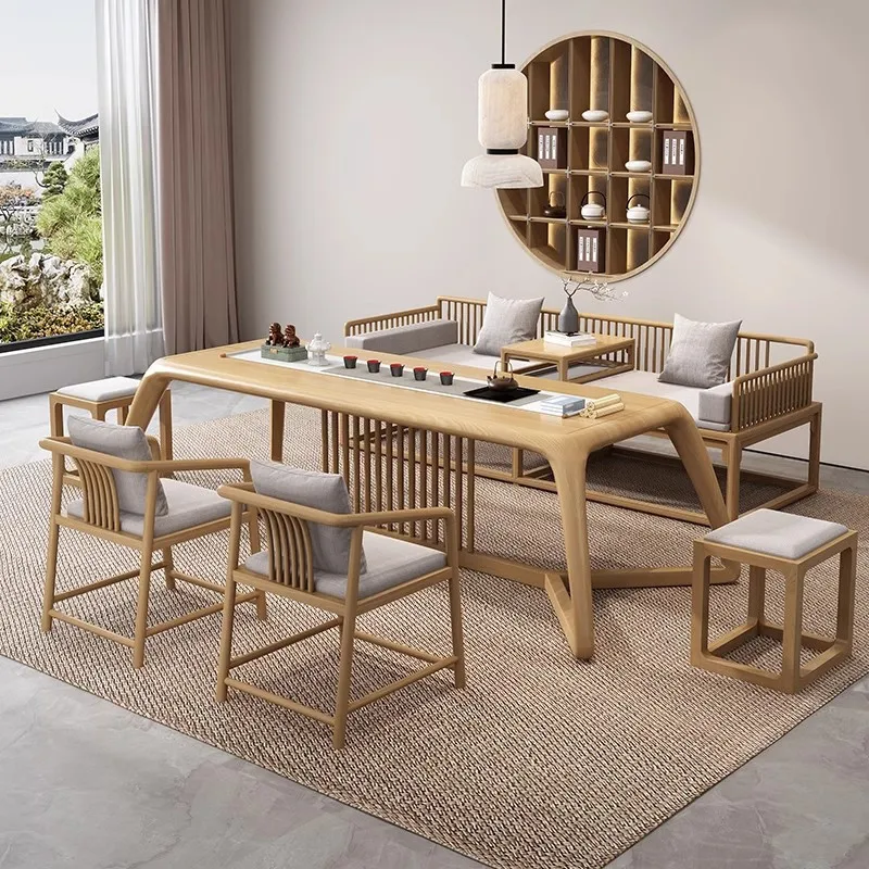 Table Solid Wood Living Room Reception Area Easy Assembly Sturdy Durable Stable Construction Space Saving Comfortable