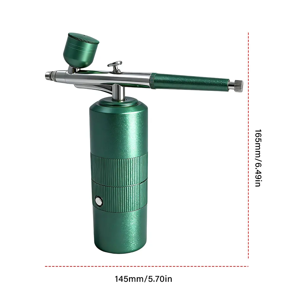 

2026 Professional Nano Oxygen Injector Airbrush Compressor High Pressure Sprayer for Nail Art Tattoo & Cake Decor