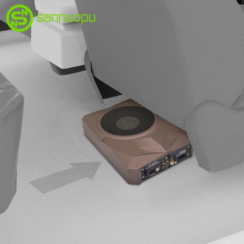 Sennuopu-DSPアンプ、車用、8インチシート下サブウーファー、ベーススピーカー、カーオーディオ、2025